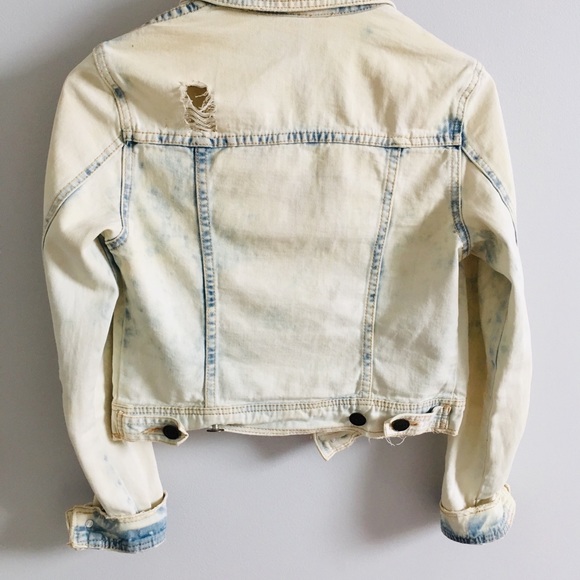 Free People Acid Washed Jean Jacket - Picture 2 of 5